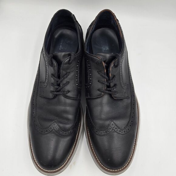 JOHNSTON & MURPHY Milson Long Wing Leather Derby Black Dress Shoes Men Size 11 M main image 6